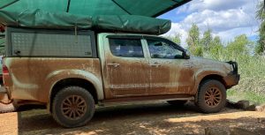 Toyota Double Cabin For Rent 4-5 Seater - With Rooftop Tent